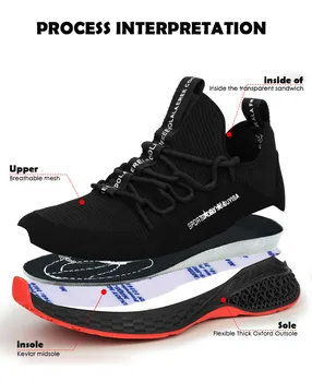 Work Sneakers Indestructible Shoes Puncture-Proof Safety Shoes Work Safety Boot Breathable Steel Toe Air Safety Boots
Work Sneakers Indestructible Shoes Puncture-Proof Safety Shoes Work Safety Boot Breathable Steel Toe Air Safety Boots