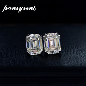 PANSYSEN Solid 925 Sterling Silver 6ct Created Moissanite Wedding Engagement Stud Earrings Birthday Fine Jewelry Earrings Gift
PANSYSEN Solid 925 Sterling Silver 6ct Created Moissanite Wedding Engagement Stud Earrings Birthday Fine Jewelry Earrings Gift