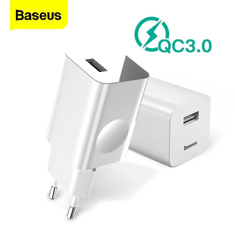 Беспроводное зарядное устройство Baseus с поддержкой быстрой зарядки 3 0 USB 24 Вт для