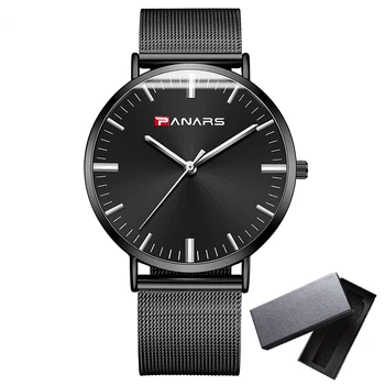 PANARS Business Quartz Watch Men Free Box Analog Quartz Wristwatches Waterproof Gifts For Men Steel & Leather Band montre homme
PANARS Business Quartz Watch Men Free Box Analog Quartz Wristwatches Waterproof Gifts For Men Steel & Leather Band montre homme