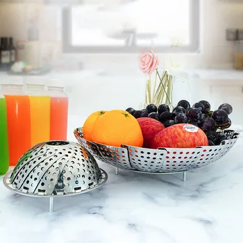 Steaming Plate Kitchen Stainless Steel Steaming Plate Home Multi-Function Plate Folding Plate Telescopic Fruit Plate
Steaming Plate Kitchen Stainless Steel Steaming Plate Home Multi-Function Plate Folding Plate Telescopic Fruit Plate