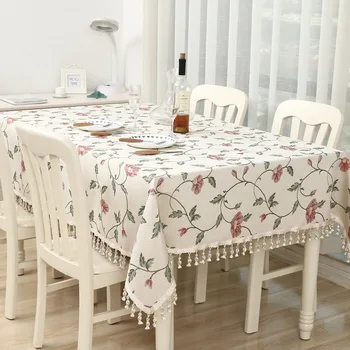 Cotton Jacquard Rose Pattern Tablecloth Tassel Lace Geometric Dining Table Coffee Table Kitchen Tablecloth Chinese Rectangle
Cotton Jacquard Rose Pattern Tablecloth Tassel Lace Geometric Dining Table Coffee Table Kitchen Tablecloth Chinese Rectangle