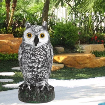 Fake Owl Repeller Decorative Practical Deterrent Hunting Decoy Rodents Control PE Simulation Outdoor Yard Scarer Standing Garden
Fake Owl Repeller Decorative Practical Deterrent Hunting Decoy Rodents Control PE Simulation Outdoor Yard Scarer Standing Garden