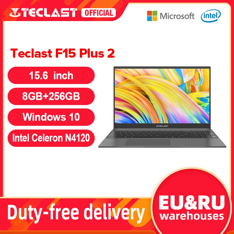 Teclast F15 Plus 2 ноутбук с 15 6-дюймовым дисплеем процессором Intel Gemini Lake Refresh ОЗУ 8 Гб ПЗУ 6