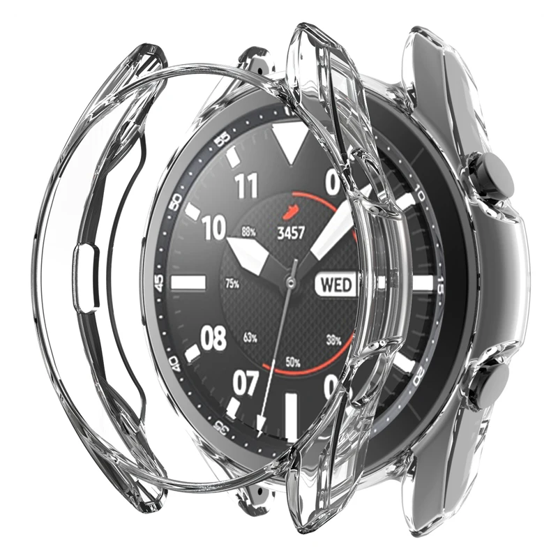 Защитный чехол для Samsung Galaxy Watch 3 45 мм 41 мм, мягкие защитные чехлы-бамперы из ТПУ для Galaxy Watch 3, аксессуары
Защитный чехол для Samsung Galaxy Watch 3 45 мм 41 мм, мягкие защитные чехлы-бамперы из ТПУ для Galaxy Watch 3, аксессуары