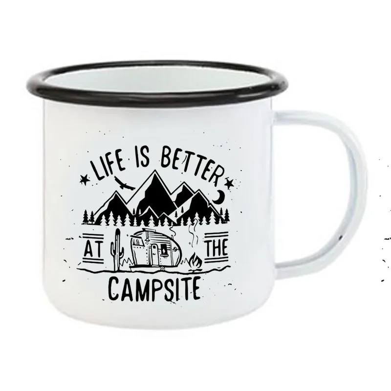 Stainless Steel Camping Coffee Mug Gift Campsite Wine Tester Camper Camping Retro Enamel Mug
Stainless Steel Camping Coffee Mug Gift Campsite Wine Tester Camper Camping Retro Enamel Mug