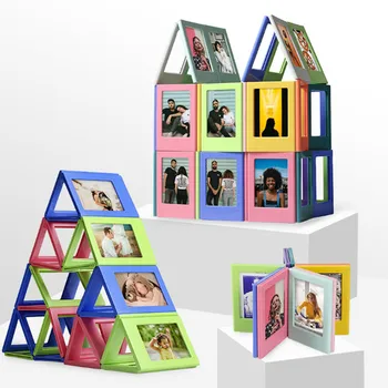 3 Inch Magnetic Piece Building Blocks Photo Frame Assembly Photo Set Creative Refrigerator Stickers
3 Inch Magnetic Piece Building Blocks Photo Frame Assembly Photo Set Creative Refrigerator Stickers