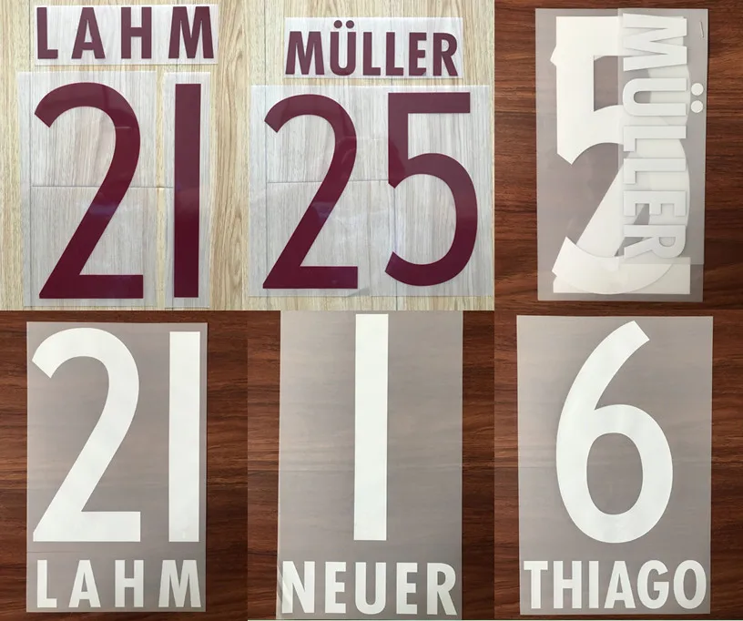 2016-17 LEWANDOWSKI LAHM MULLER NEUER THIAGO Custom Nameset Football Patches Badges
2016-17 LEWANDOWSKI LAHM MULLER NEUER THIAGO Custom Nameset Football Patches Badges