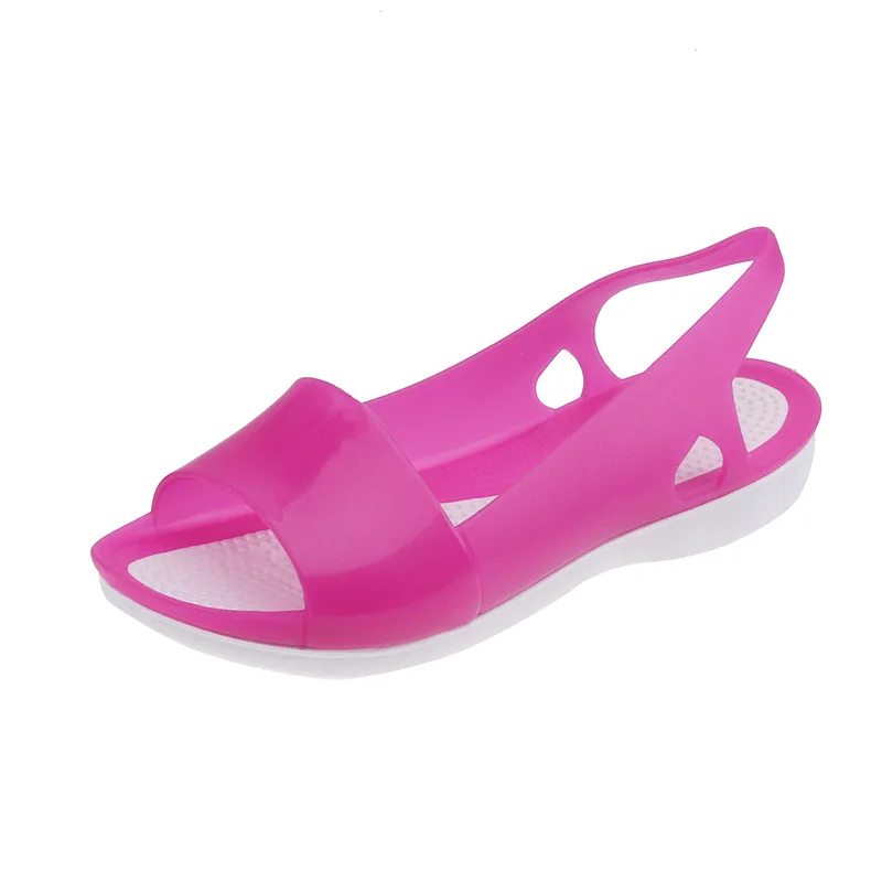 Women's Summer Colorful Jelly Shoes Woman Casual Beach Flat Sandals Peep Toe Non-slip Plastic Slipper 35-40
Women's Summer Colorful Jelly Shoes Woman Casual Beach Flat Sandals Peep Toe Non-slip Plastic Slipper 35-40