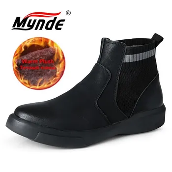 2020 Winter Warm Plush Men Boots Waterproof Leather Men's Snow Boots Brand Autumn Casual Vintage Ankle Boots Men Chelsea Boots
2020 Winter Warm Plush Men Boots Waterproof Leather Men's Snow Boots Brand Autumn Casual Vintage Ankle Boots Men Chelsea Boots