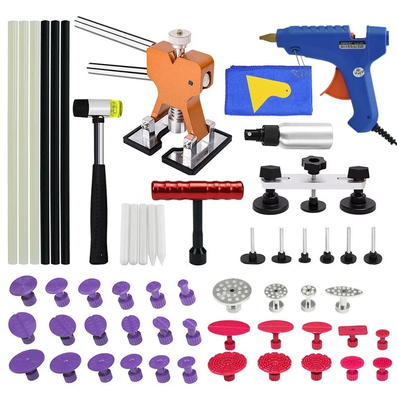 PDR TOOLS PAINTLESS DENT REPAIR TOOL DENT PULLER KIT BRIDGE PULLER& GLUE GUN FOR AUTOMOBILE BODY MOTORCYCLE REFRIGERATOR
PDR TOOLS PAINTLESS DENT REPAIR TOOL DENT PULLER KIT BRIDGE PULLER& GLUE GUN FOR AUTOMOBILE BODY MOTORCYCLE REFRIGERATOR