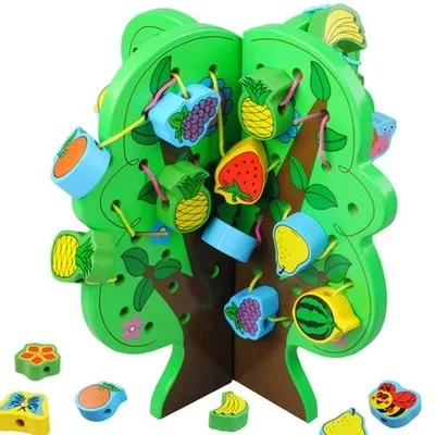 Youdele Wisdom String of Fruit Tree Wooden Children'S Educational Threading Beaded Bracelet Early Education Toy 0.7
Youdele Wisdom String of Fruit Tree Wooden Children'S Educational Threading Beaded Bracelet Early Education Toy 0.7