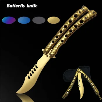 CS GO Karambit folding Knife butterfly fade colorful butterfly in knife training no edge how practice tool
CS GO Karambit folding Knife butterfly fade colorful butterfly in knife training no edge how practice tool