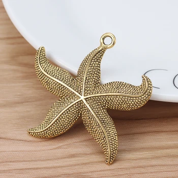 6 Pieces Large Sea Star Starfish Charms Pendants for Necklace Jewellery Making Findings 49x47mm
6 Pieces Large Sea Star Starfish Charms Pendants for Necklace Jewellery Making Findings 49x47mm