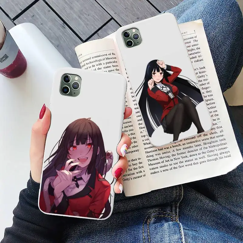 Crazy Excitement манга Kakegurui чехол для телефона белый конфетный цвет iPhone 6 7 8 11 12 s mini pro X XS XR