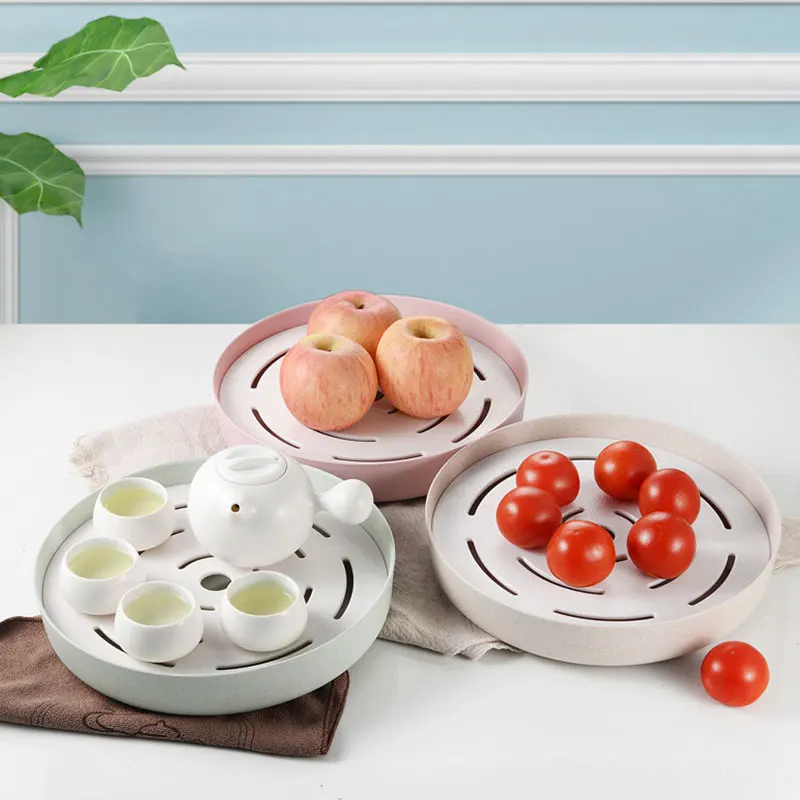 Creative Drain Wheat Straw Multifunctional Double Drain Tray Portable Plastic Rack Creative Kitchen Tray Tea Tray tool #h
Creative Drain Wheat Straw Multifunctional Double Drain Tray Portable Plastic Rack Creative Kitchen Tray Tea Tray tool #h