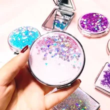 Shiny Quicksand Makeup Mirror Portable Hand Mirror Small Mirror Vanity Mirror Foldable Pocket Mirror Cute Compact Mirrors Girls
Shiny Quicksand Makeup Mirror Portable Hand Mirror Small Mirror Vanity Mirror Foldable Pocket Mirror Cute Compact Mirrors Girls