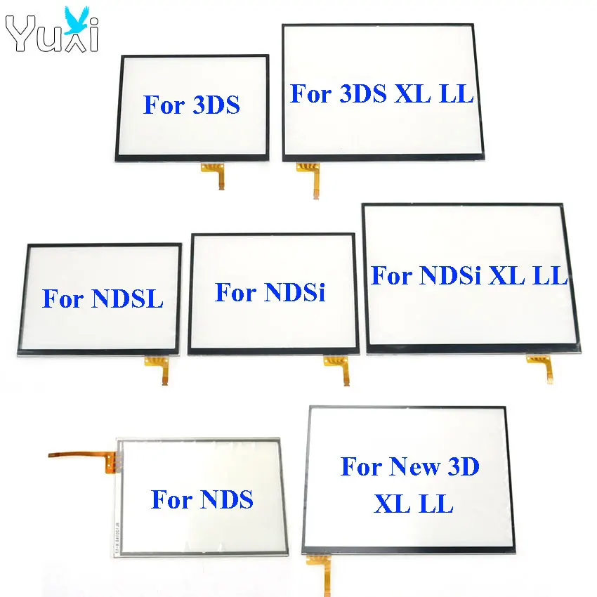 

YuXi 5pcs Touch Screen digitizer glass Display Touch Panel Replacement For Nintendo DS Lite For NDSL NDSi XL for New 3DS XL