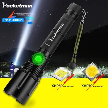 7500LM Most Powerful LED Flashlight XHP70.2 Rechargeable Torch XHP50 USB Zoom Lantern XHP70 Hunting Lamp Fishing Use 26650
7500LM Most Powerful LED Flashlight XHP70.2 Rechargeable Torch XHP50 USB Zoom Lantern XHP70 Hunting Lamp Fishing Use 26650