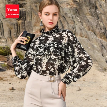 Summer Thin Micro Perspective Chiffon Blouse Women Casual Long Sleeve Pullover Top Women Fashion Loose Print Black Blouse Femme
Summer Thin Micro Perspective Chiffon Blouse Women Casual Long Sleeve Pullover Top Women Fashion Loose Print Black Blouse Femme