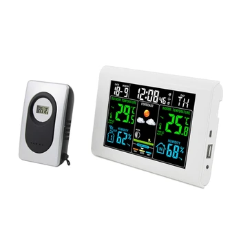 Color Sn Electronic Weather Clock Temperature and Humidity Alarm Clock Digital Perpetual Calendar Clock
Color Sn Electronic Weather Clock Temperature and Humidity Alarm Clock Digital Perpetual Calendar Clock
