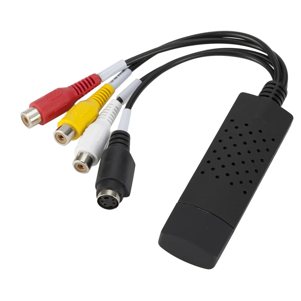 Переходник с USB 2 0 на RCA кабель поддержкой Win10 Видео ТВ DVD VHS DVR | Электроника