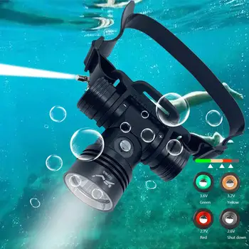 SOLLED Diving Headlamp 20-40 Meters Waterproof Underwater Headlight L2 Led Head Flashlight for Outdoor Diving Sport Activities 
SOLLED Diving Headlamp 20-40 Meters Waterproof Underwater Headlight L2 Led Head Flashlight for Outdoor Diving Sport Activities