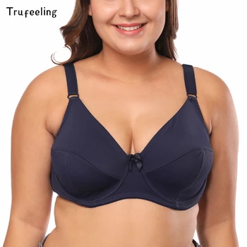 Trufeeling Big Cup DD DDD E F Ultra Thin Bra Women Underwear Full Coverage Underwire Supportive Brassiere Plus Size 38-52
Trufeeling Big Cup DD DDD E F Ultra Thin Bra Women Underwear Full Coverage Underwire Supportive Brassiere Plus Size 38-52