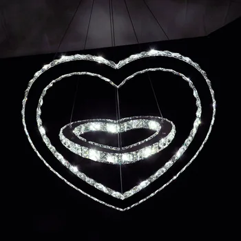 Creative Stainless Steel K9 Crystal Glass Romance Double Heart Shape Led Lighting Pendant Light Fixtures Home Decor Luminaire
Creative Stainless Steel K9 Crystal Glass Romance Double Heart Shape Led Lighting Pendant Light Fixtures Home Decor Luminaire
