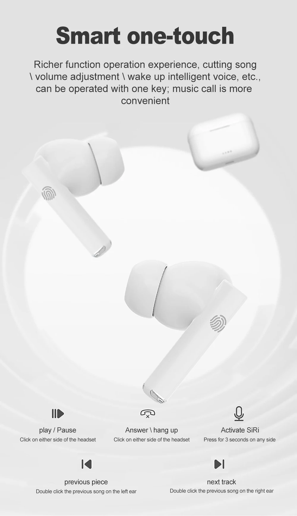 Wireless Bluetooth Earphone Air 3 TWS Earbuds with Mic Wireless Headphones With Pods Charging Case for iPhone Android Wireless Bluetooth Earphone Air 3 TWS Earbuds with Mic Wireless Headphones With Pods Charging Case for iPhone Android