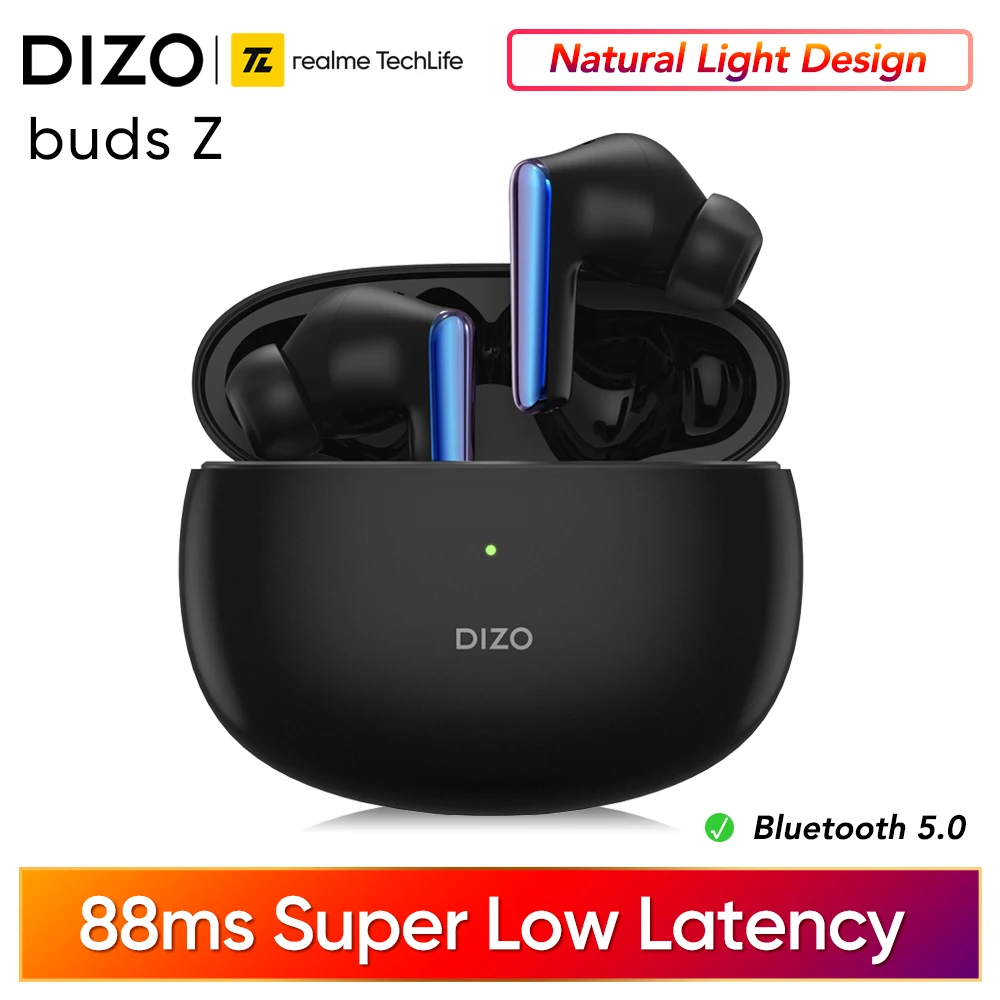 Беспроводные Bluetooth-наушники realme DIZO Buds Z 10 мм с динамическим драйвером и