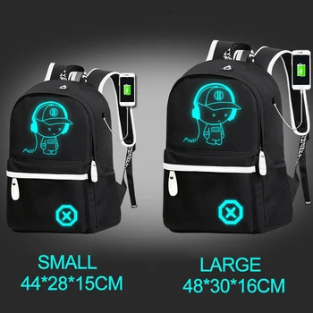 Student School Backpack Anime Luminous USB Charge Schoolbag Laptop Backpack For Teenager Boys School Bag Bagpack
Student School Backpack Anime Luminous USB Charge Schoolbag Laptop Backpack For Teenager Boys School Bag Bagpack