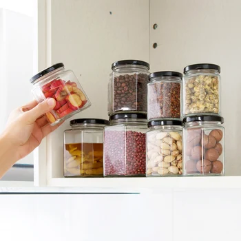 180/280/380/730ML Large Glass Sealed Jar Transparent Glass Jar Whole Grains Storage Tank Wine Glass Bottle
180/280/380/730ML Large Glass Sealed Jar Transparent Glass Jar Whole Grains Storage Tank Wine Glass Bottle