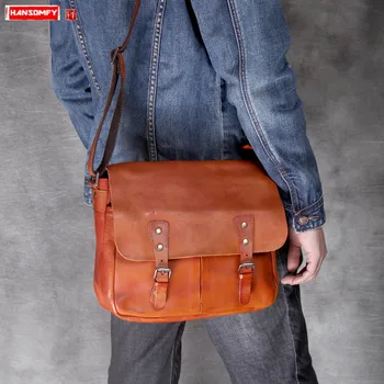 Bag Men Shoulder Crossbody Bag Male Messenger Bag Casual Vegetable Tanned Leather Schoolbag First Layer Cowhide Retro Classic
Bag Men Shoulder Crossbody Bag Male Messenger Bag Casual Vegetable Tanned Leather Schoolbag First Layer Cowhide Retro Classic