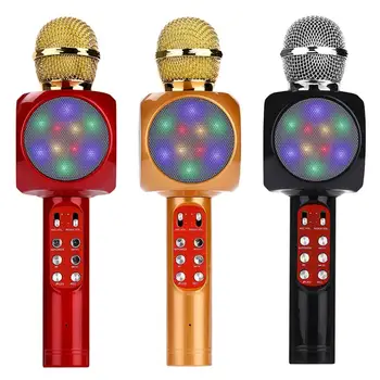 Besegad Karaoke Microphone Portable Wireless Bluetooth Speaker Built-in LED Lights FM Radio for iOS Android Phone Tablet Laptop
Besegad Karaoke Microphone Portable Wireless Bluetooth Speaker Built-in LED Lights FM Radio for iOS Android Phone Tablet Laptop