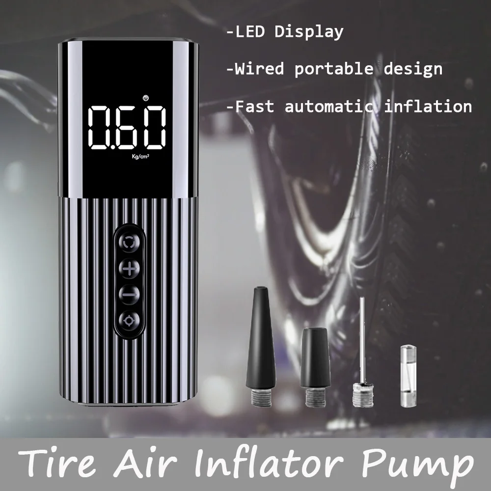 Inflatable Pump 12V LED Display Air compressor Tyre Inflator Mini Portable Air Compressor Wire Air Pump Universal 
Inflatable Pump 12V LED Display Air compressor Tyre Inflator Mini Portable Air Compressor Wire Air Pump Universal