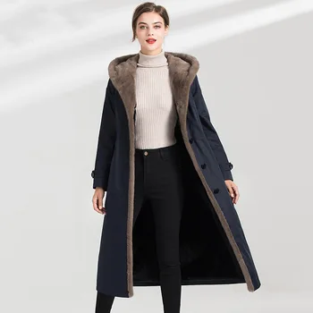 Nie overcomes the female rabbit detachable fur coat 2019 new long paragraph over knee overcoat
Nie overcomes the female rabbit detachable fur coat 2019 new long paragraph over knee overcoat