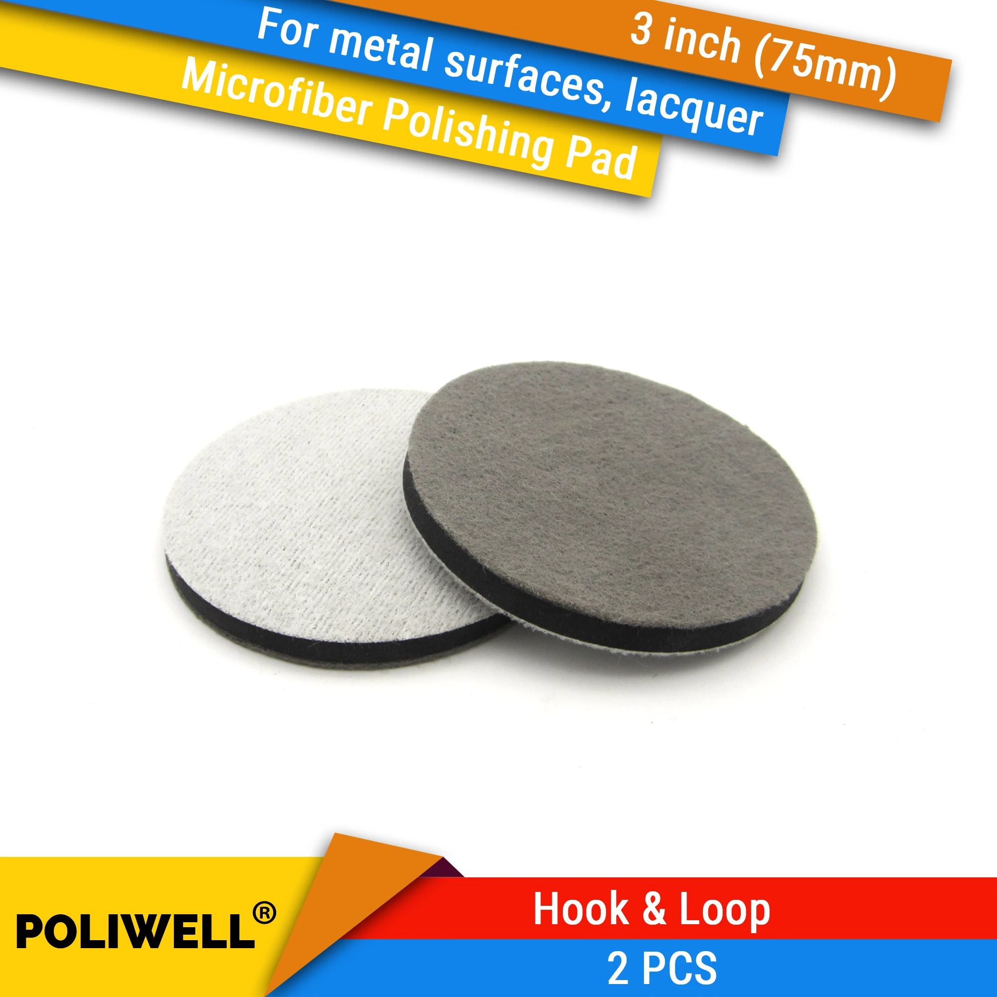 2PCS 3 inch Microfiber Polishing Pad Polishing Buffer Sponge Pads for Polishing of Metal Surfaces, Lacquer and Mirror Surfaces
2PCS 3 inch Microfiber Polishing Pad Polishing Buffer Sponge Pads for Polishing of Metal Surfaces, Lacquer and Mirror Surfaces