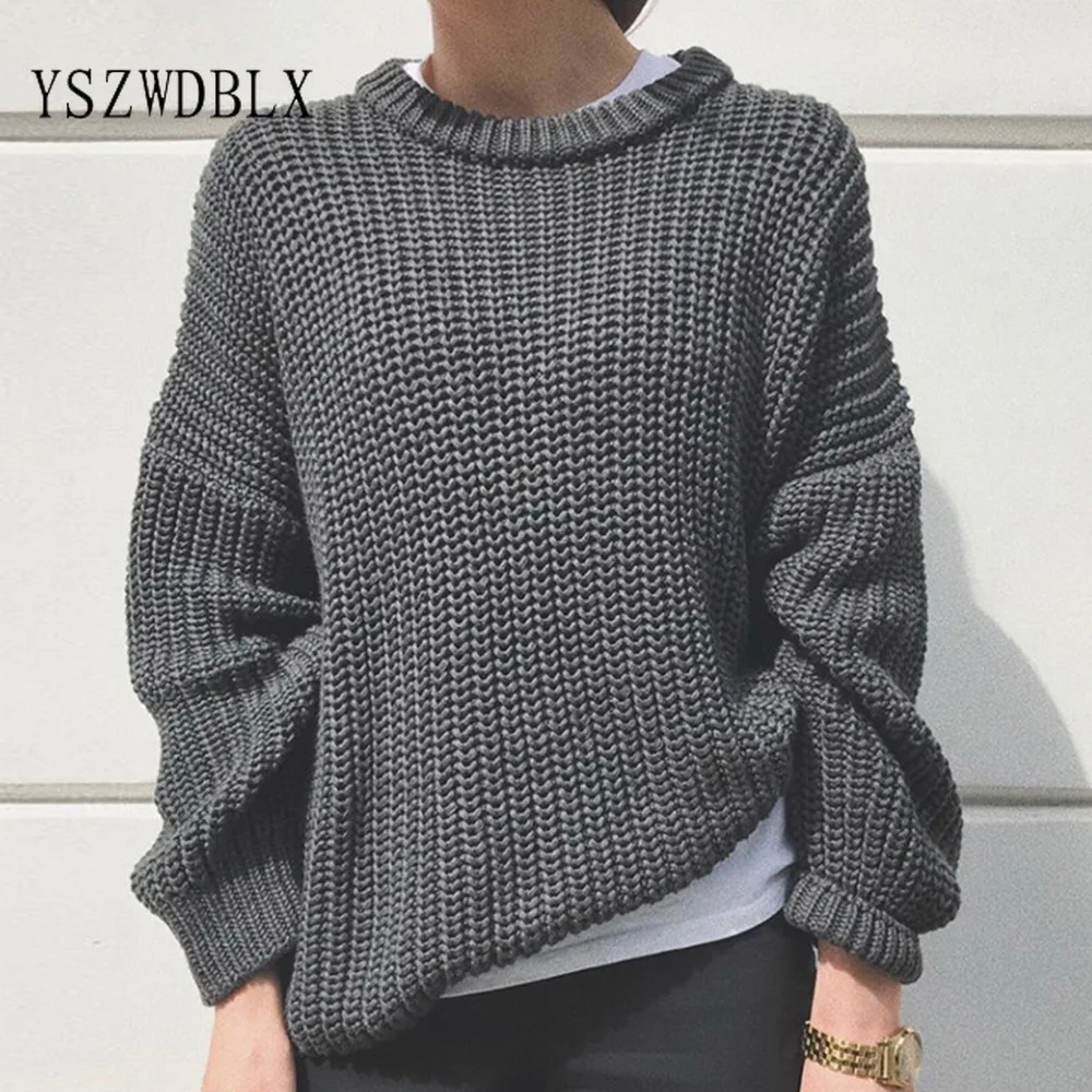 Women Pullovers Spring Autumn 2021 O-neck Female Sweaters Solid Loose Knitted Pull Over Jumpers Witer Warm Oversized Sweater
Women Pullovers Spring Autumn 2021 O-neck Female Sweaters Solid Loose Knitted Pull Over Jumpers Witer Warm Oversized Sweater