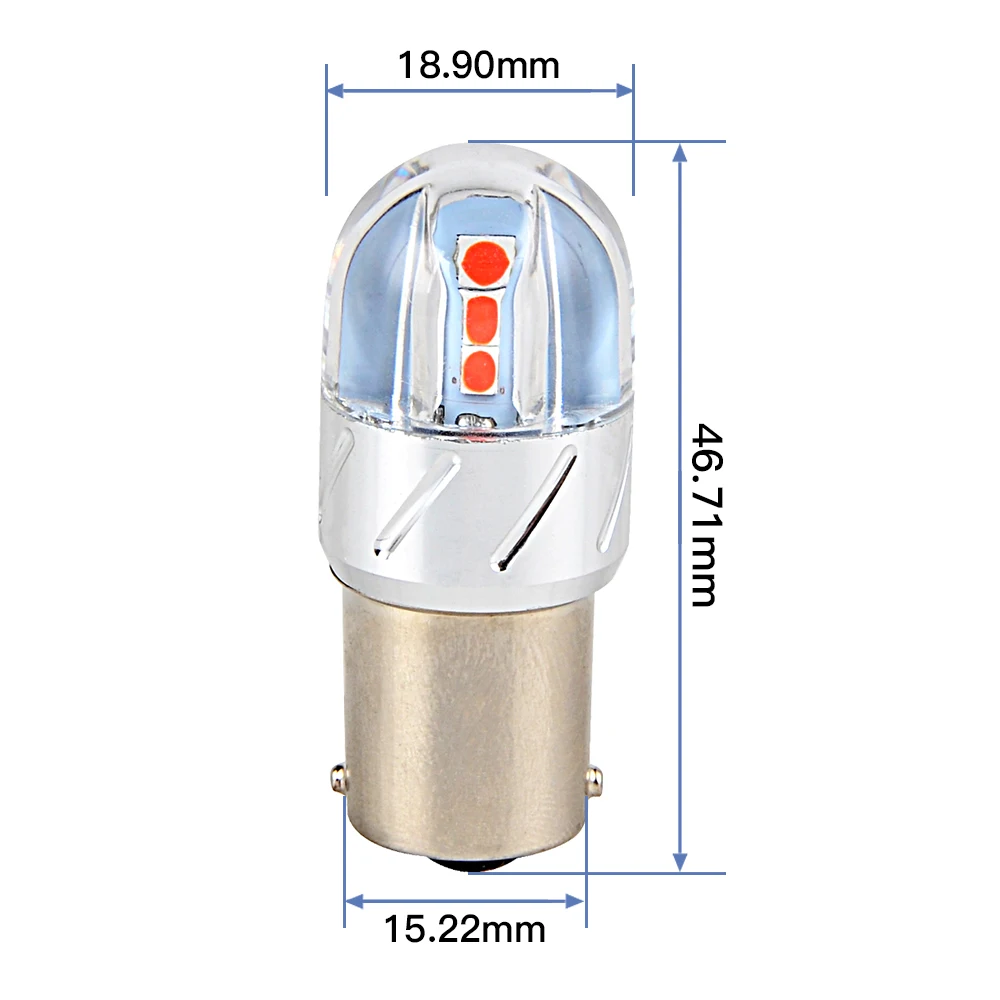 Car Brake Light Reverse Parking Tail Fog Lamp Auto light Bulb 1156 1157 3156 3157 7440 7443 2x Bulbs For Ford Bronco Custom 500