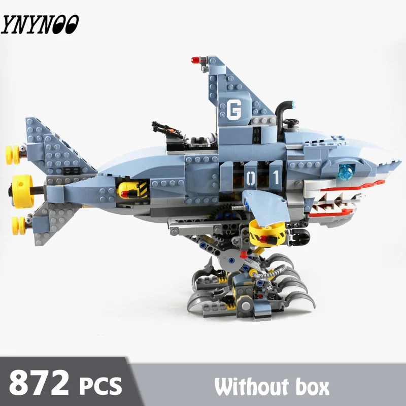 872pcs Garmadon Mech Shark Model Building Blocks compatible LEGOing Stacked Children's Brick Toys
872pcs Garmadon Mech Shark Model Building Blocks compatible LEGOing Stacked Children's Brick Toys