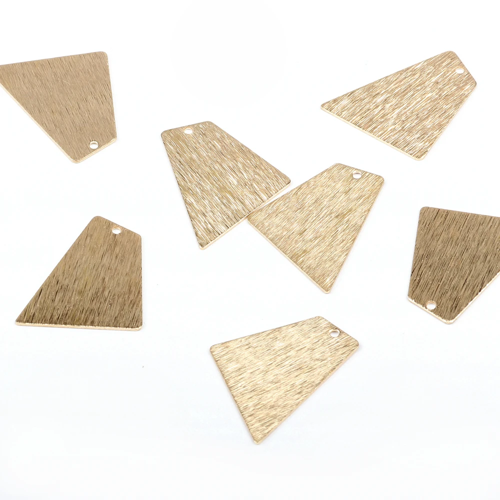 

Brass Textured Geometric Charms, Textured Quadrilateral shaped Raw Brass Earrings Findings,Fit For Necklace, 25mmx20mm-RB1020