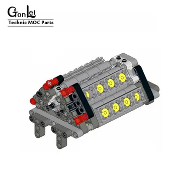 MOC W16-Engine Technic Parts Building Block Toys Engine Cylinder W16/12 V8 mechanical Set Bulk DIY Toys For Technic Cars Parts
MOC W16-Engine Technic Parts Building Block Toys Engine Cylinder W16/12 V8 mechanical Set Bulk DIY Toys For Technic Cars Parts