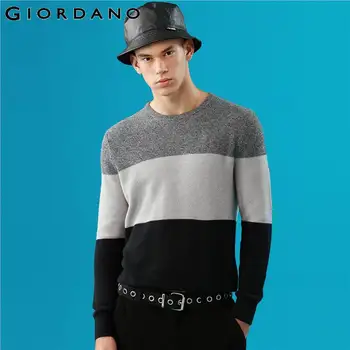 Giordano Men Sweaters Contrast Crewneck Long Sleeve Knitted Pullover Ribbed Cuffs And Hems Blusa De Frio Masculino 90059881
Giordano Men Sweaters Contrast Crewneck Long Sleeve Knitted Pullover Ribbed Cuffs And Hems Blusa De Frio Masculino 90059881