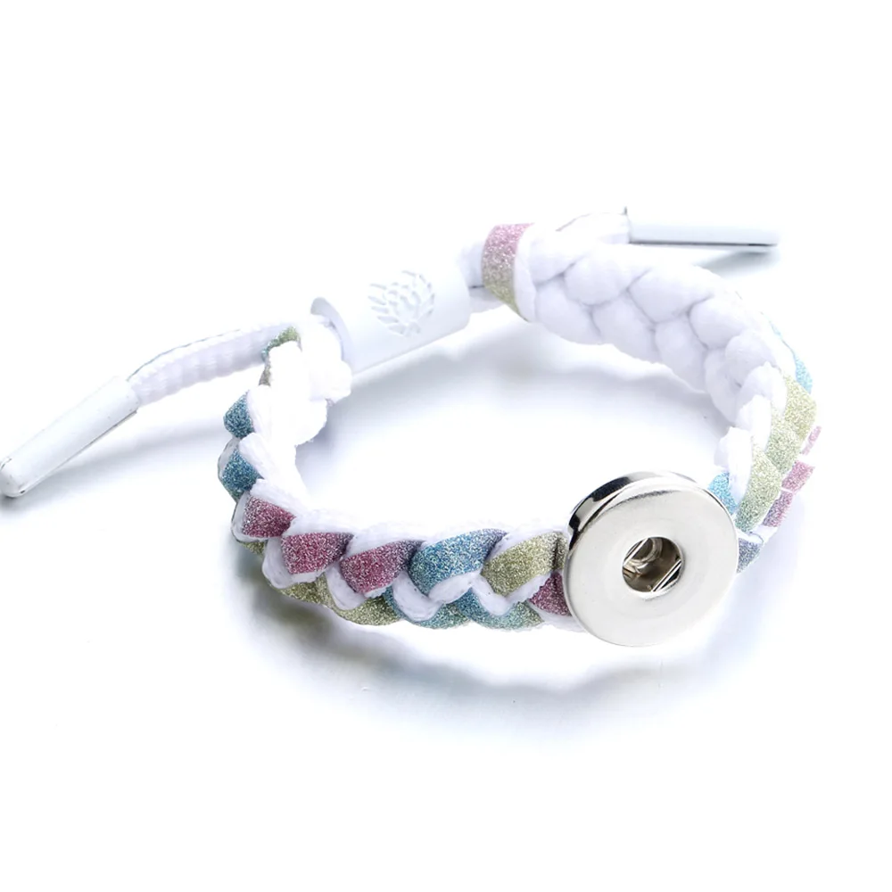 The Bloomer Adjustable Braided Shoelace Snap Button Bracelet fit 18mm Snap Jewelry Handmade 18mm Snap Knit Shoelace Bracelets
The Bloomer Adjustable Braided Shoelace Snap Button Bracelet fit 18mm Snap Jewelry Handmade 18mm Snap Knit Shoelace Bracelets