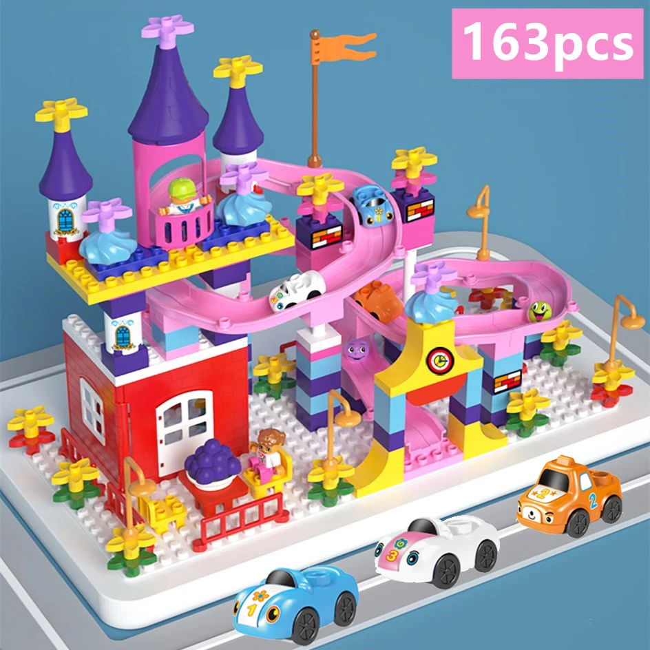 Compatible Duploed Marble Run Puzzle DIY Building Blocks Consrtuctor Castle Marble Race Run Blocks Assembly Toys for Children
Compatible Duploed Marble Run Puzzle DIY Building Blocks Consrtuctor Castle Marble Race Run Blocks Assembly Toys for Children