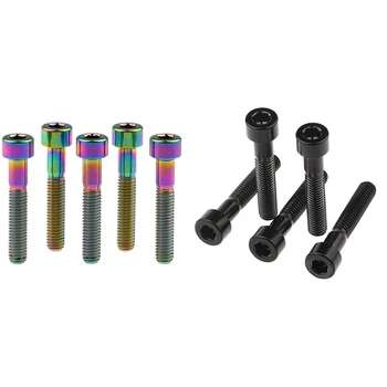 Titanium Ti M6X35mm Black Bolts Hex Head for Bicycle Headset Screws Pack of 5 Bicycle Bike Cycle Screws
Titanium Ti M6X35mm Black Bolts Hex Head for Bicycle Headset Screws Pack of 5 Bicycle Bike Cycle Screws