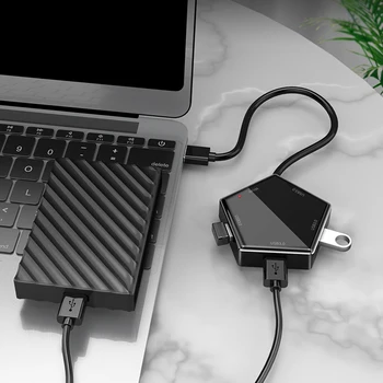 5Gbps High Speed USB Hub Multiple USB 3.0 Power Cable Cord Expander 4 Port Adapter Splitter with Micro USB for PC Desktop
5Gbps High Speed USB Hub Multiple USB 3.0 Power Cable Cord Expander 4 Port Adapter Splitter with Micro USB for PC Desktop