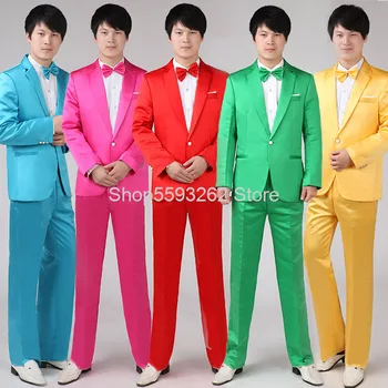 Men Dress Annual Meeting Collective Performance Student Chorus Color Suit Shadow Landlord Title Photography Ktv Men's Wear 
Men Dress Annual Meeting Collective Performance Student Chorus Color Suit Shadow Landlord Title Photography Ktv Men's Wear