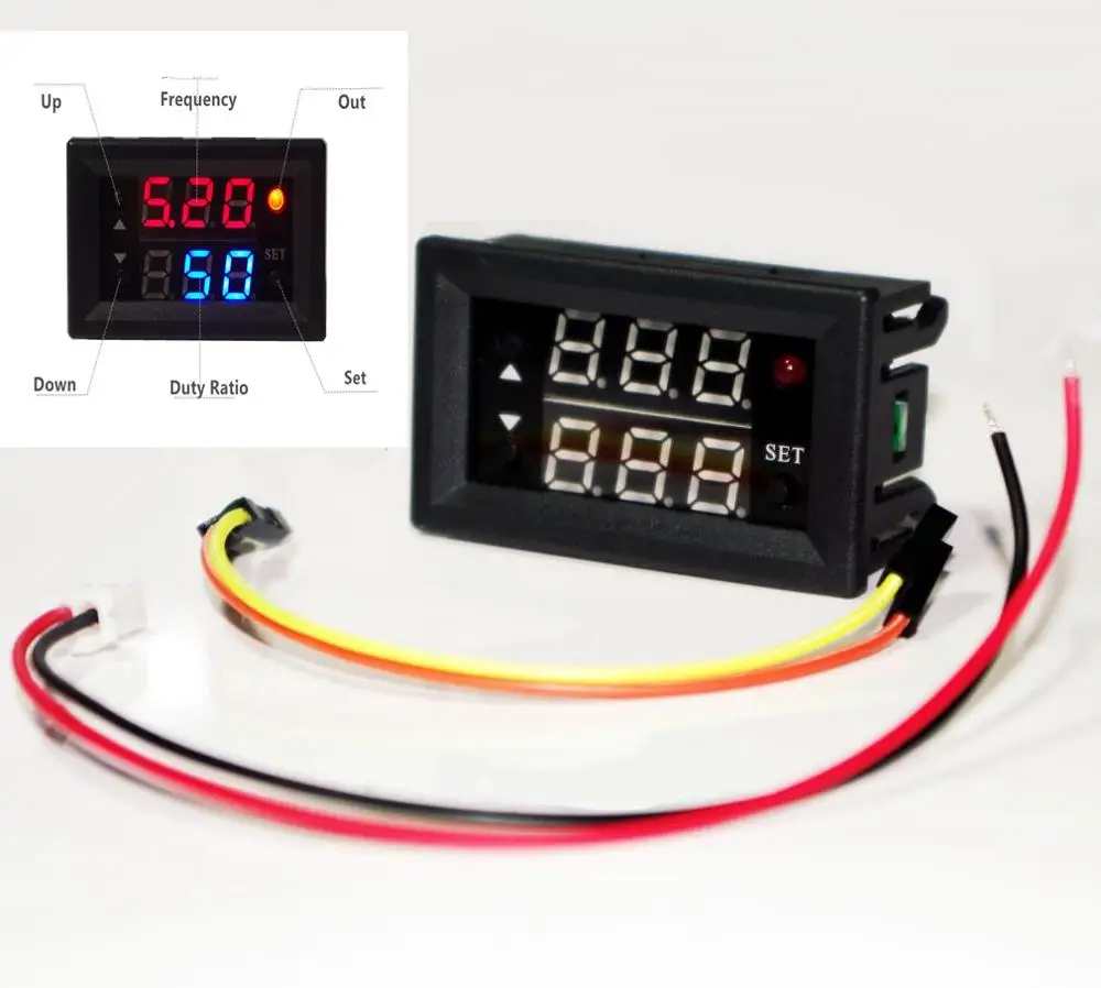Single Signal Generator PWM Pulse Frequency Duty Cycle Adjustable Module LCD Display 1Hz-160Khz 4V-30V PWM Board Module 5mA-30mA
Single Signal Generator PWM Pulse Frequency Duty Cycle Adjustable Module LCD Display 1Hz-160Khz 4V-30V PWM Board Module 5mA-30mA